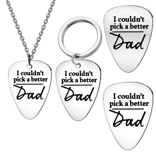 I couldn't pick a better dad guitar pick keychain guitarmetrics