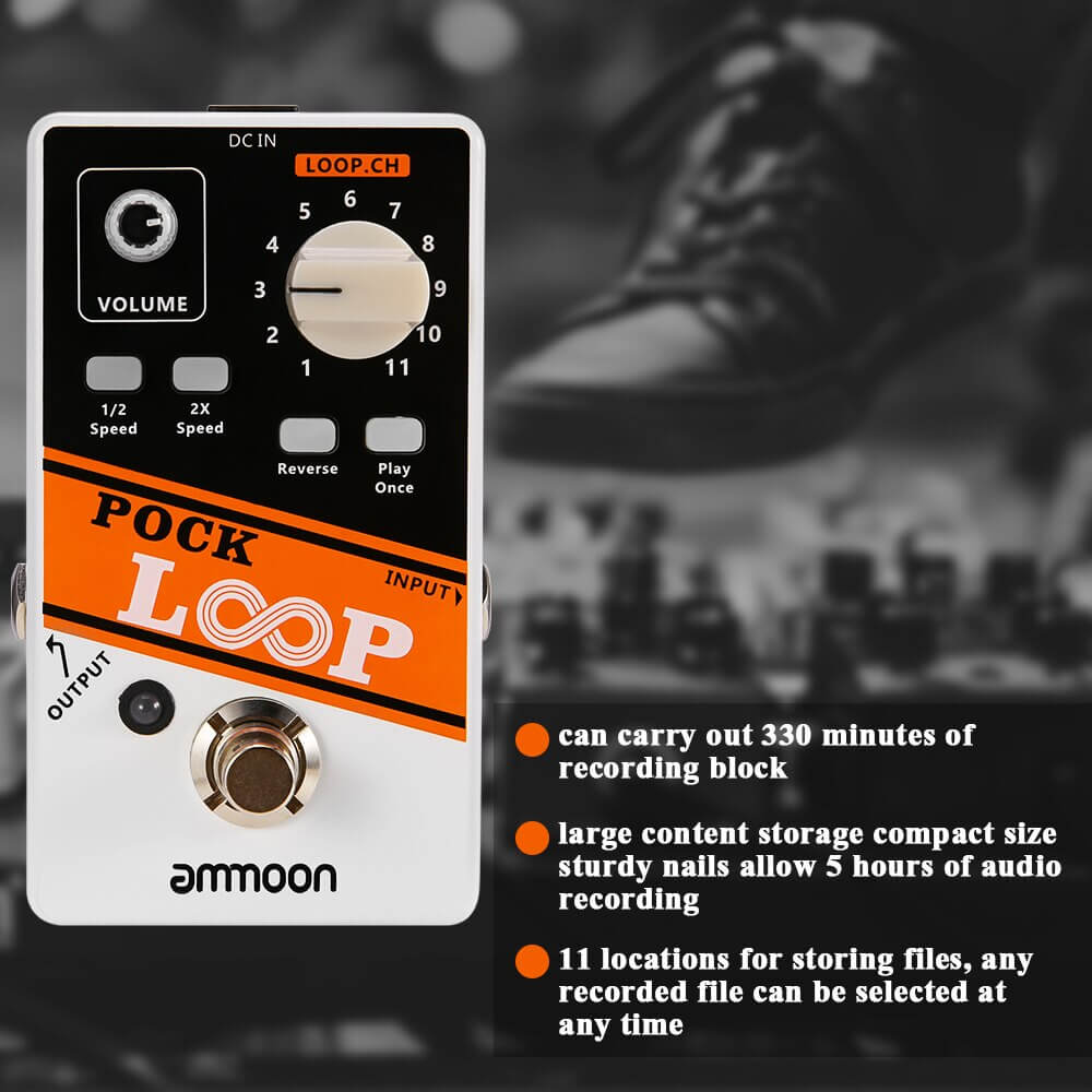 Ammoon Pock Loop Guitar Pedal guitarmetrics