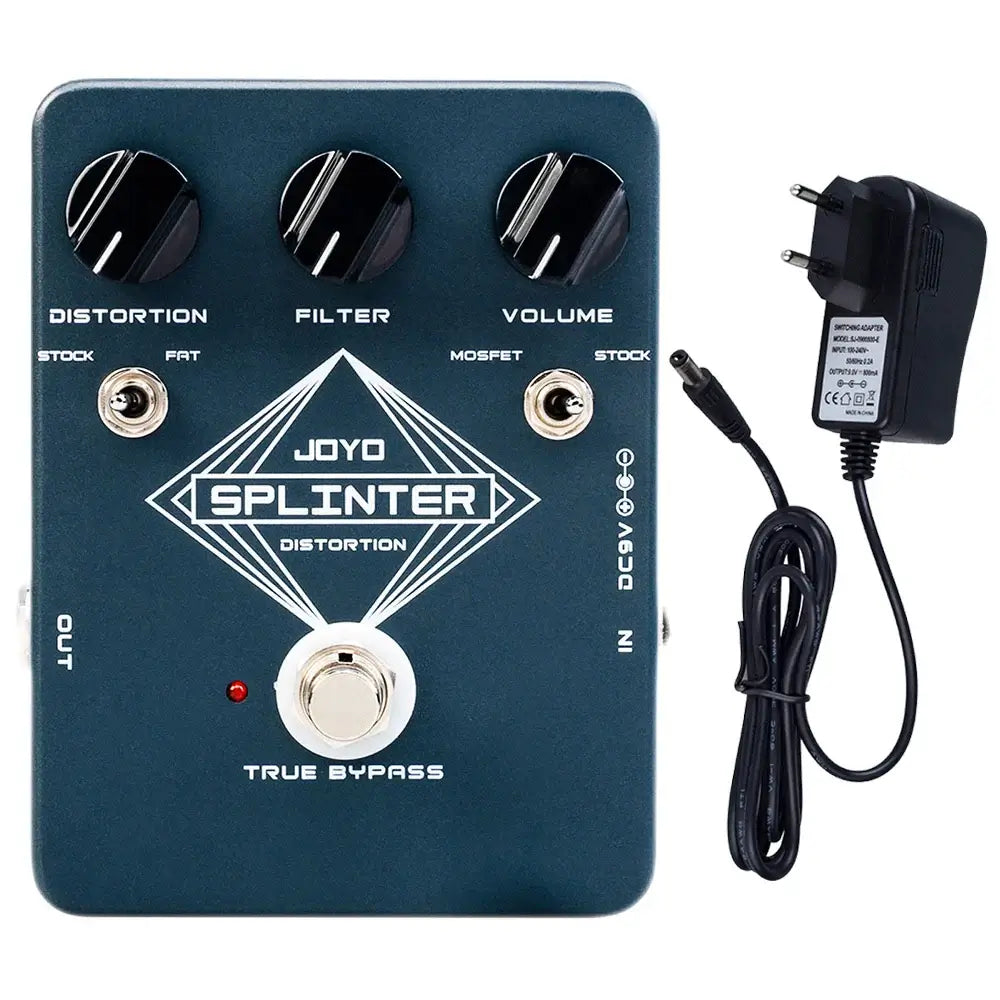 JOYO JF-21 Splinter Distortion Guitar Pedal JF-21 add adapter FREE SHIPPING WORLDWIDE guitarmetrics