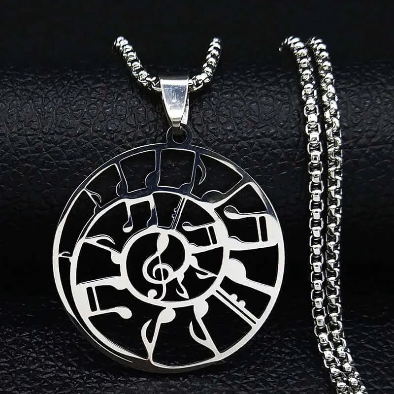 Artistic Guitar Pick Pendant Necklace O 50CM Box SR guitarmetrics