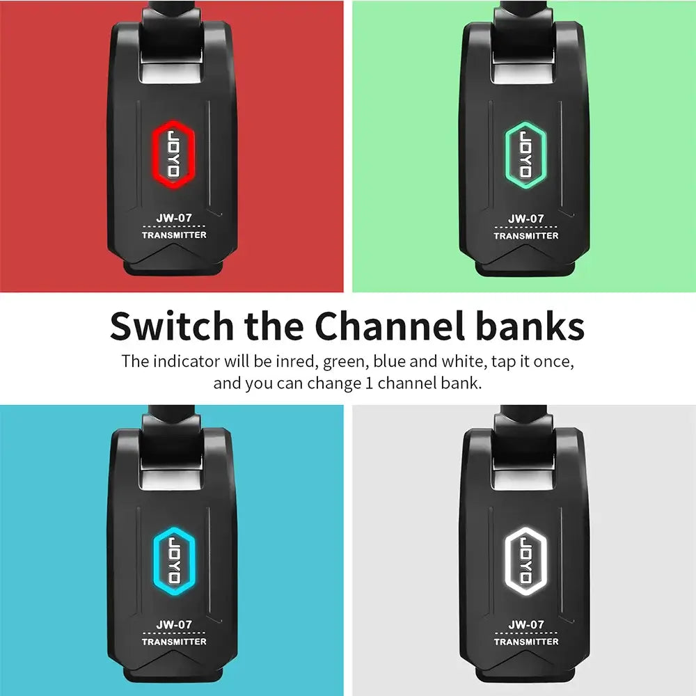 JOYO JW-07 2.4GHz Wireless In-Ear Monitor System guitarmetrics