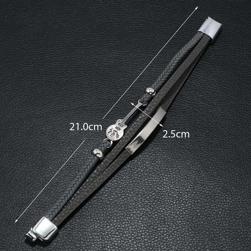 Classic Leather Guitar Bracelet guitarmetrics