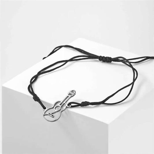 Cazador Guitar pendant Rope Bracelet guitarmetrics