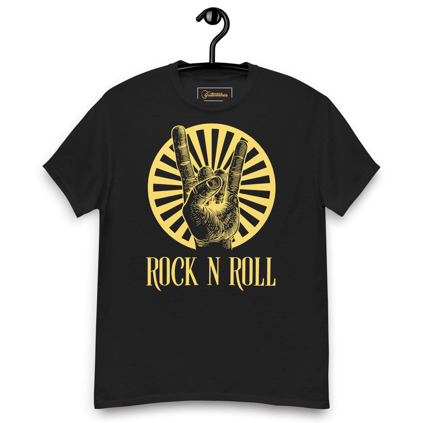 Rock enthusiast Men's classic tee Black guitarmetrics