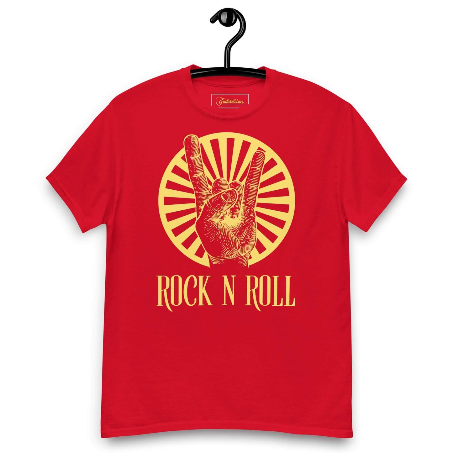 Rock enthusiast Men's classic tee Red guitarmetrics