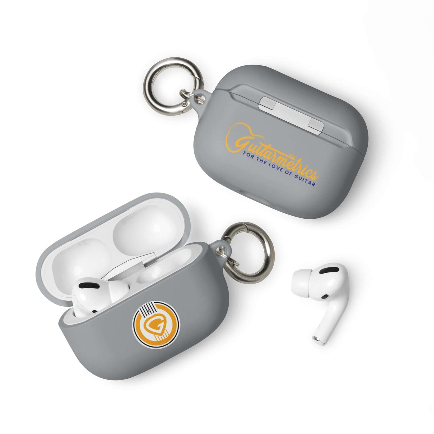 Guitarmetrics™ Rubber Case for AirPods® Grey AirPods Pro guitarmetrics