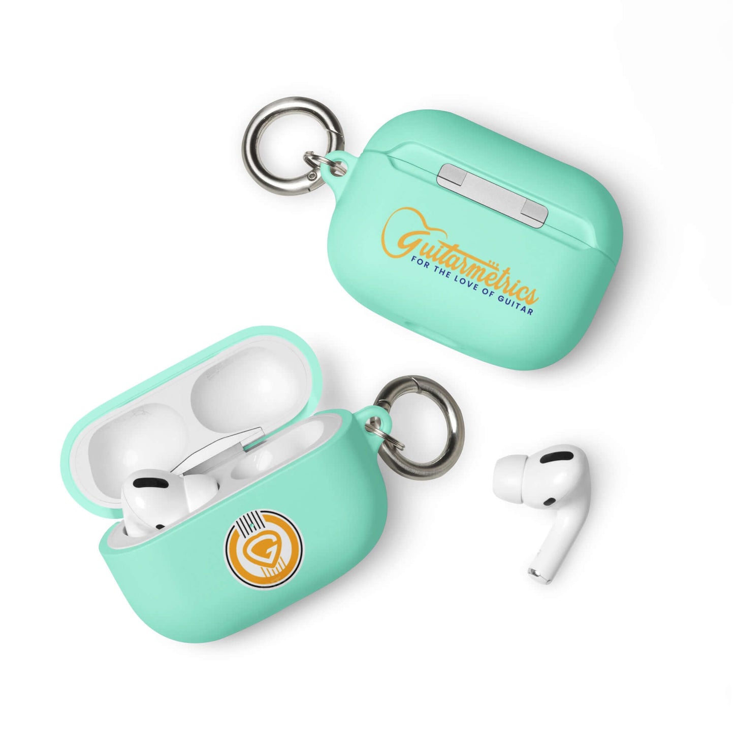 Guitarmetrics™ Rubber Case for AirPods® Mint AirPods Pro guitarmetrics