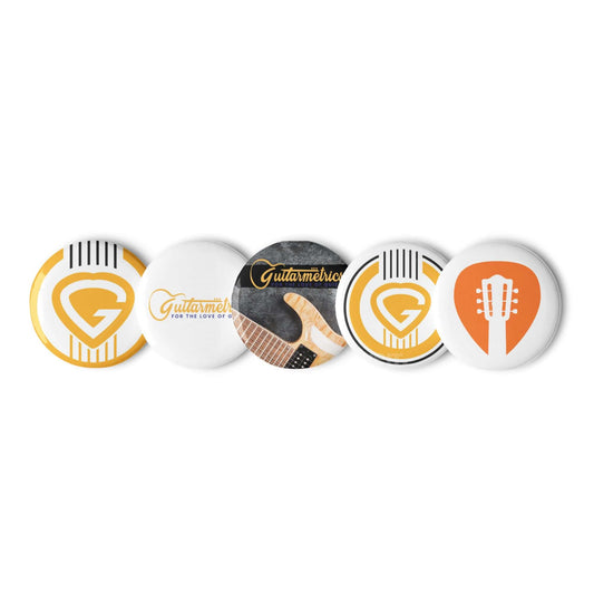 Guitarmetrics™ Set of pin buttons 1.25″ guitarmetrics