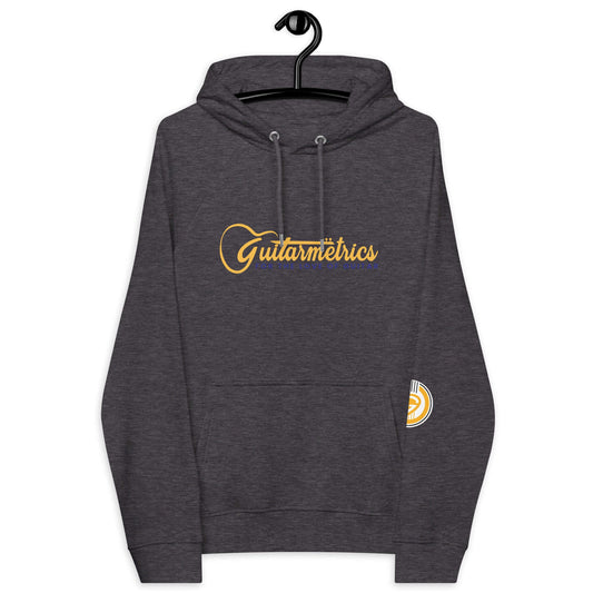 Guitarmetrics™ Premium Unisex eco raglan hoodie Charcoal Melange guitarmetrics