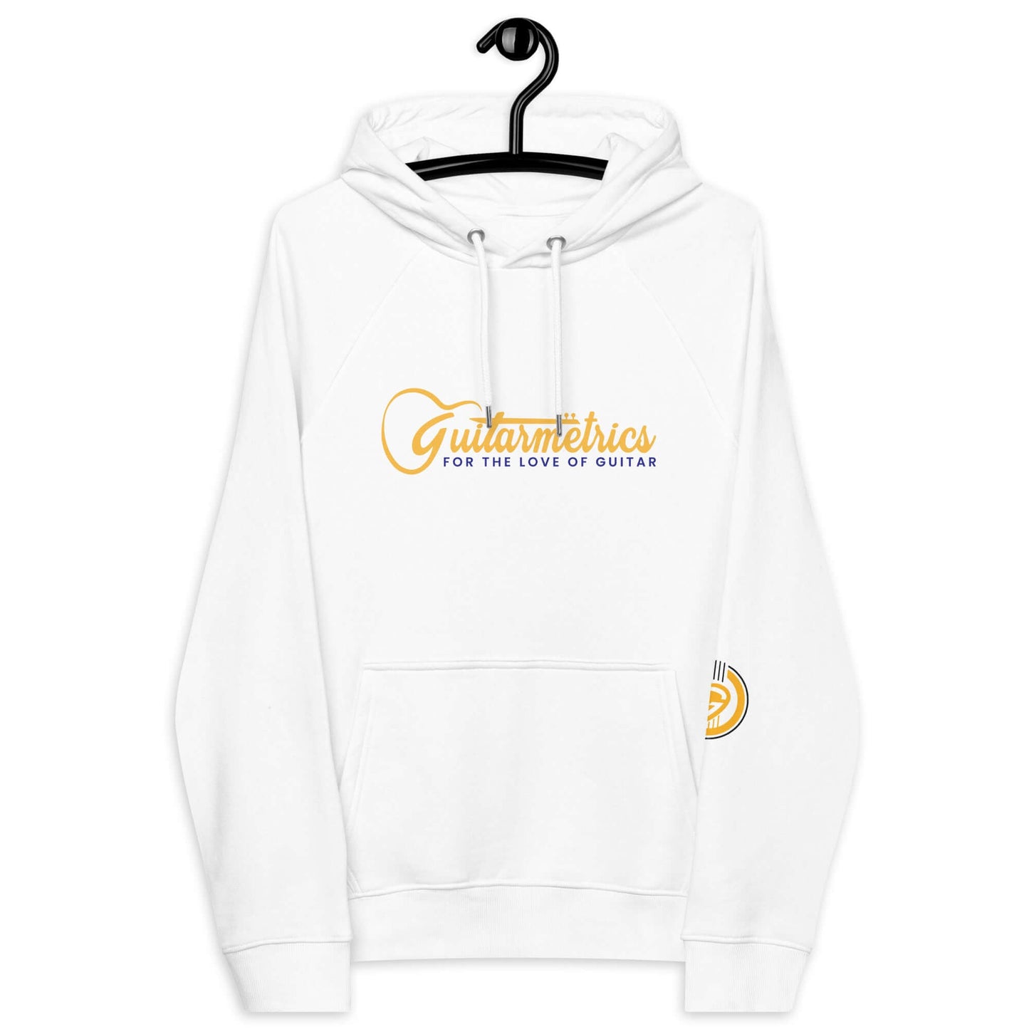 Guitarmetrics™ Premium Unisex eco raglan hoodie White guitarmetrics