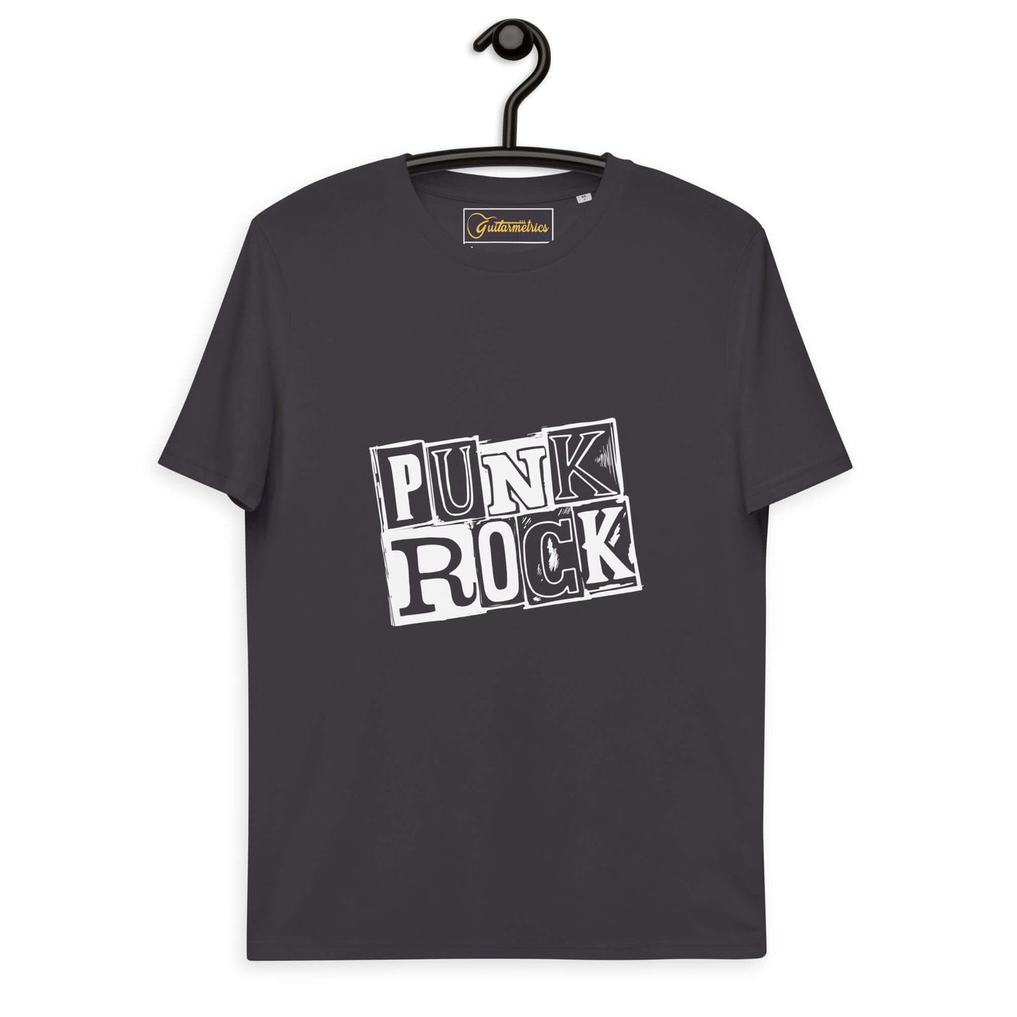 Punk Rock Unisex organic cotton t-shirt Anthracite guitarmetrics