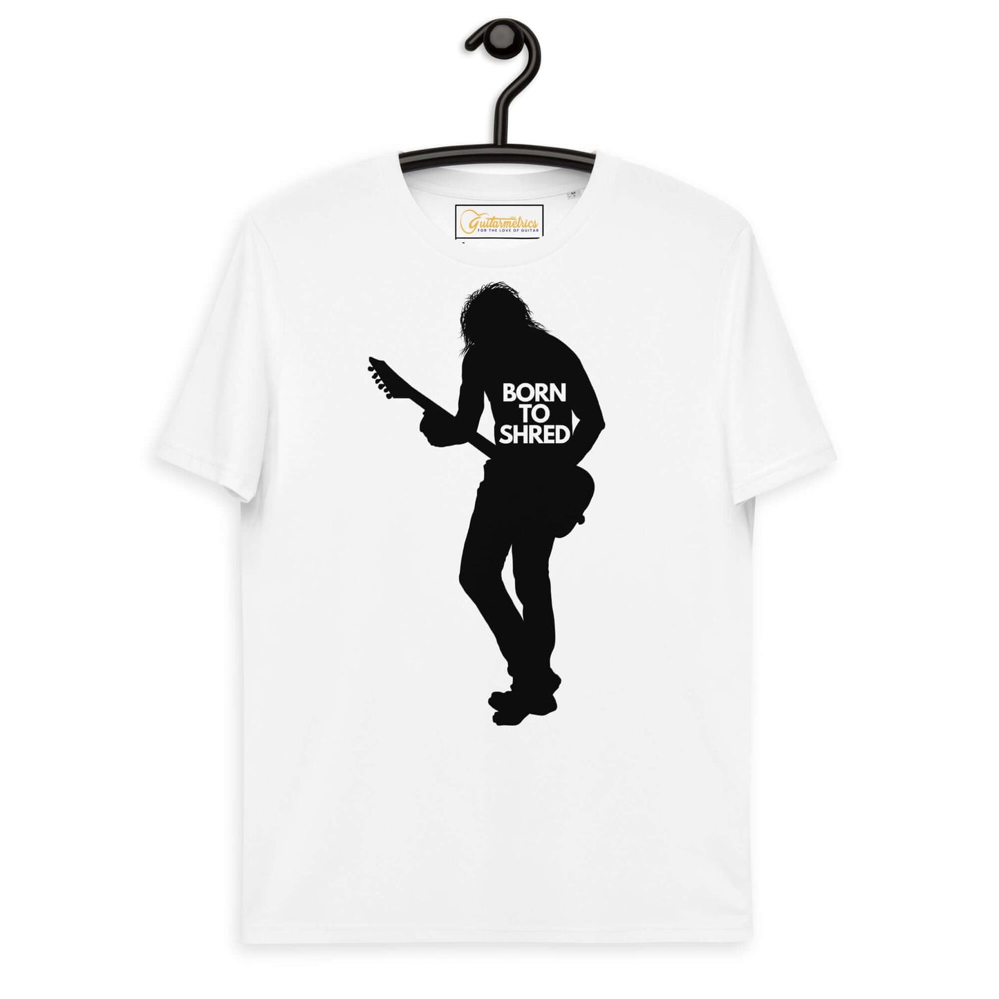 Born to shred Unisex organic cotton t-shirt White guitarmetrics