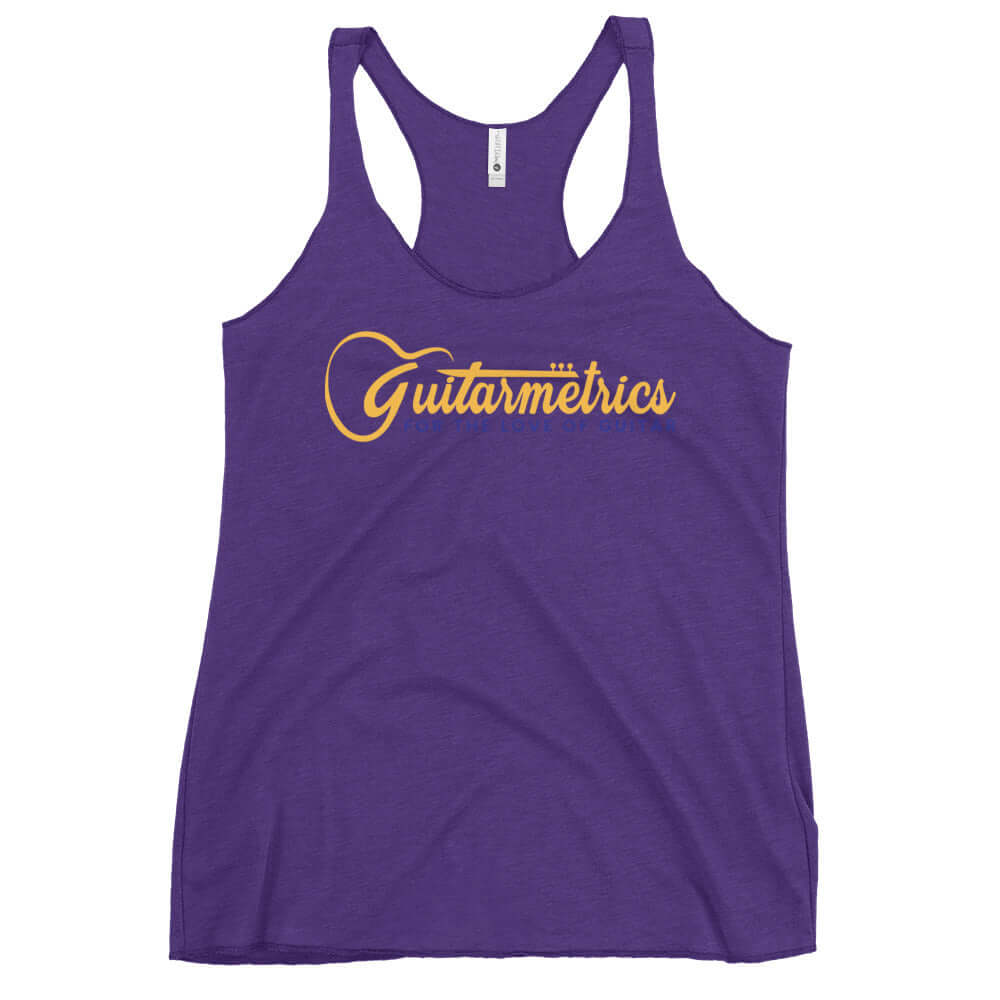 Guitarmetrics™ Women's Racerback Tank Purple Rush guitarmetrics