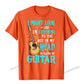 Unique and funny guitar print t-shirt Orange guitarmetrics