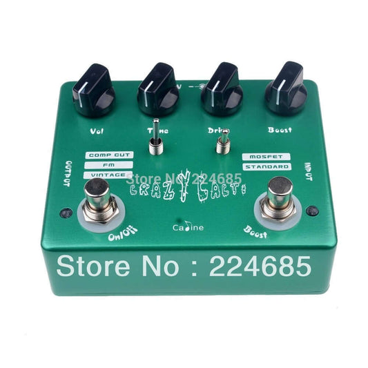 Crazy Cacti Overdrive Guitar Effect Pedal True Bypass Default Title guitarmetrics