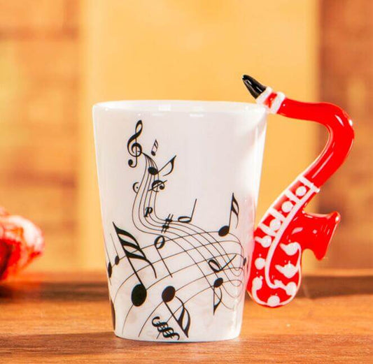 Creative Guitar style Ceramic Mug guitarmetrics