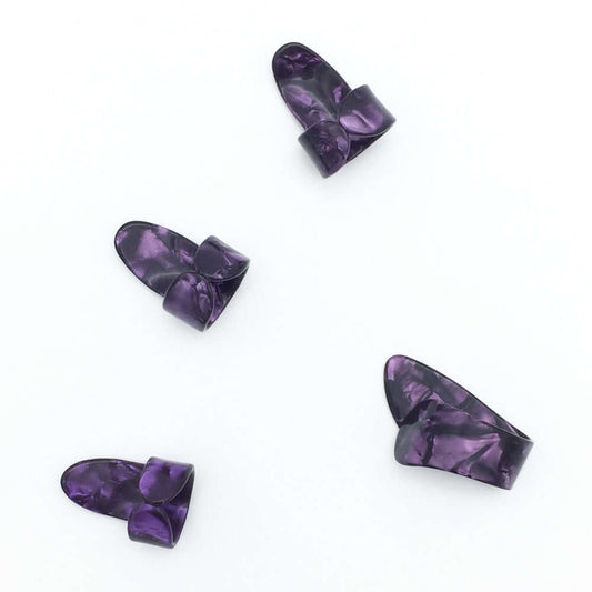 4 pcs Finger Guitar Picks Celluloid Fingerpicks guitarmetrics