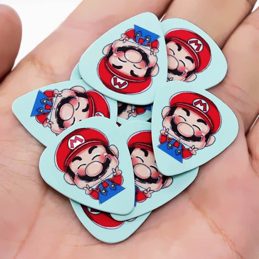 Mario design Guitar picks guitarmetrics