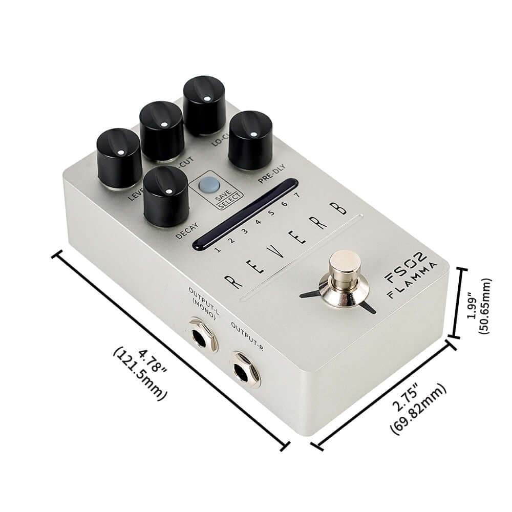 FLAMMA FS02 Reverb Guitar effects pedal guitarmetrics