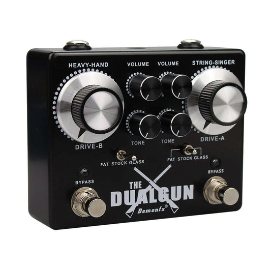 Demonfx Dualgun Overdrive Distortion Booster Guitar Effects Pedal guitarmetrics