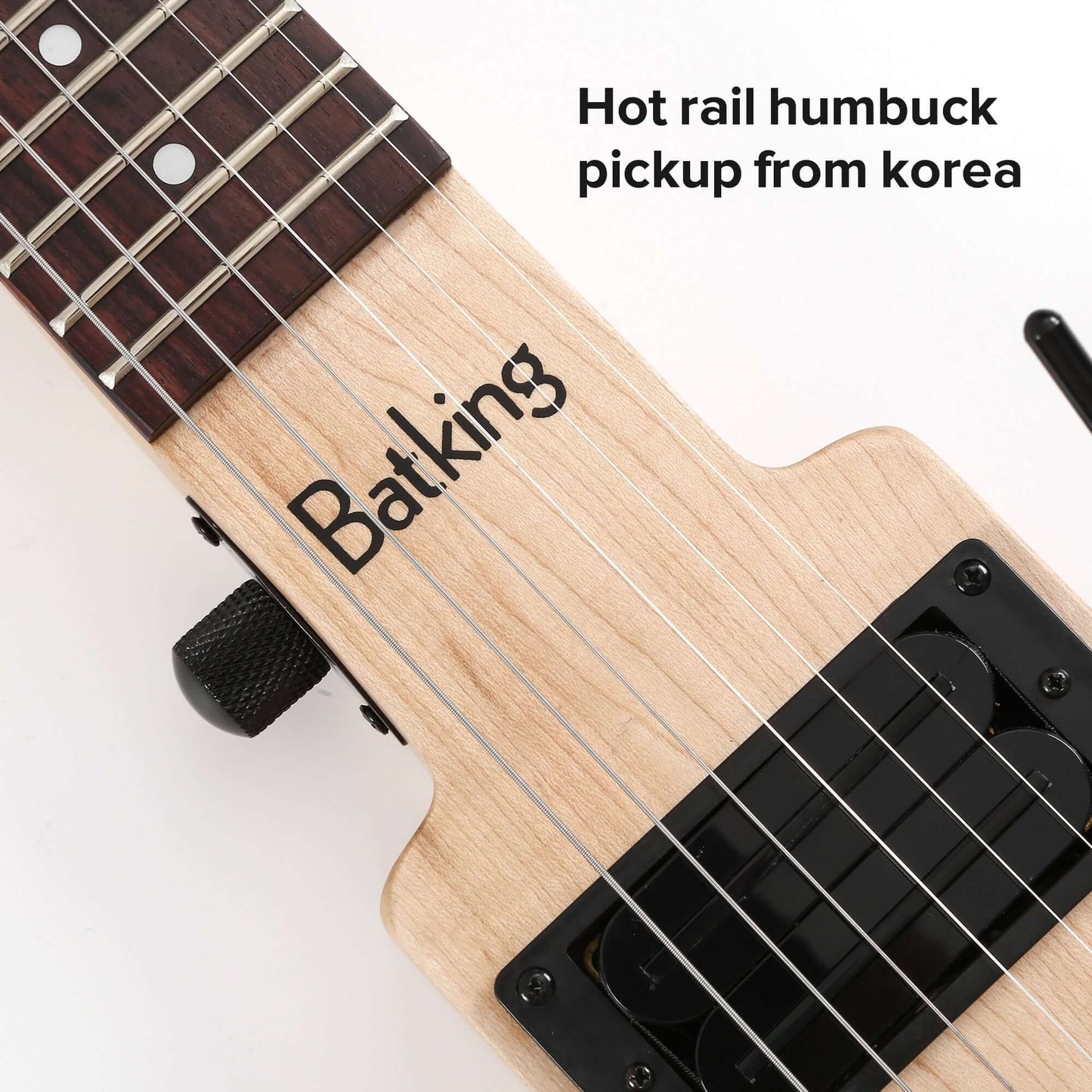 Headless Travel Electric Guitar (Batking guitar) guitarmetrics