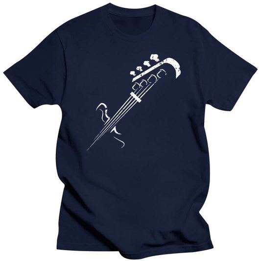 Bass Guitar lovers print T-Shirt blueMen guitarmetrics