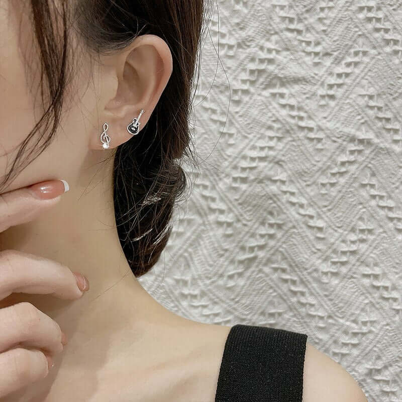 Treble Clef Guitar Stud Earrings guitarmetrics