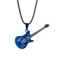 Metal music guitar pendant 4 Blue guitarmetrics