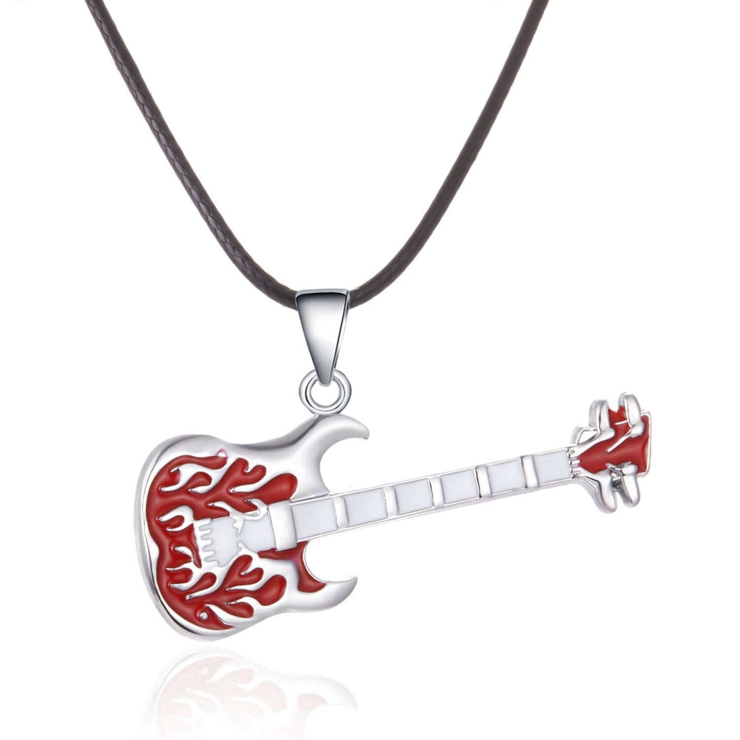 Stainless Steel Guitar Necklace For Men 6 guitarmetrics