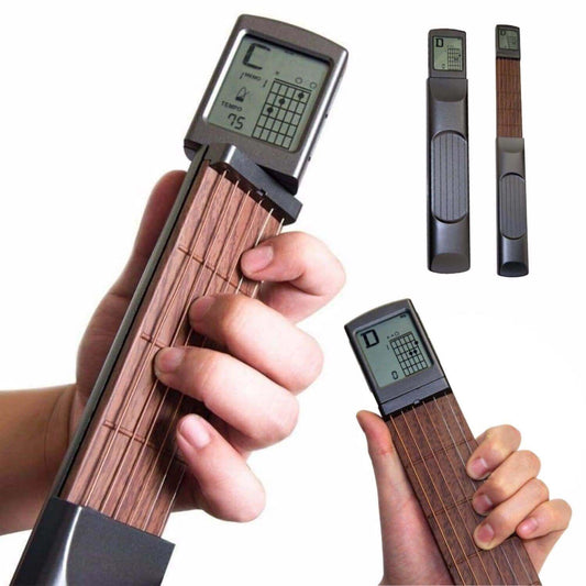 Chord Pal™ Portable digital guitar chords trainer Black guitarmetrics