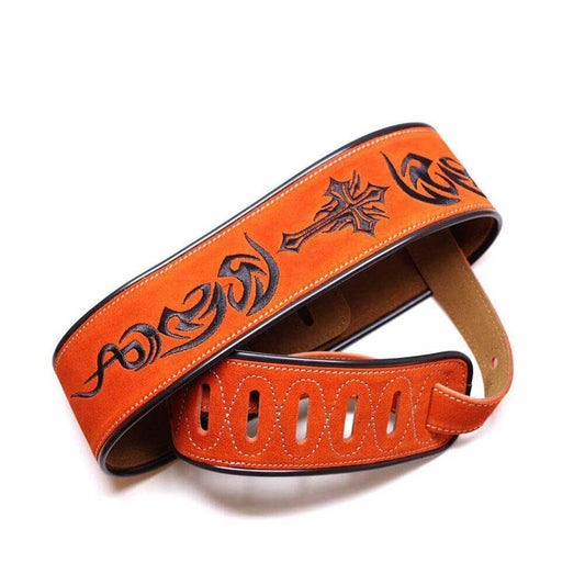 Custom leather guitar strap guitarmetrics