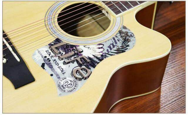 Designer pickguard for acoustic guitar guitarmetrics