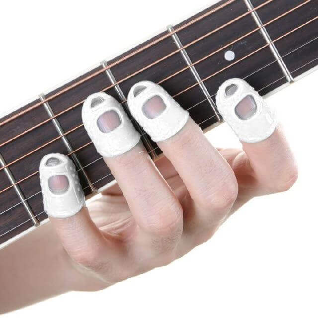 Muspor finger caps for Guitar White guitarmetrics