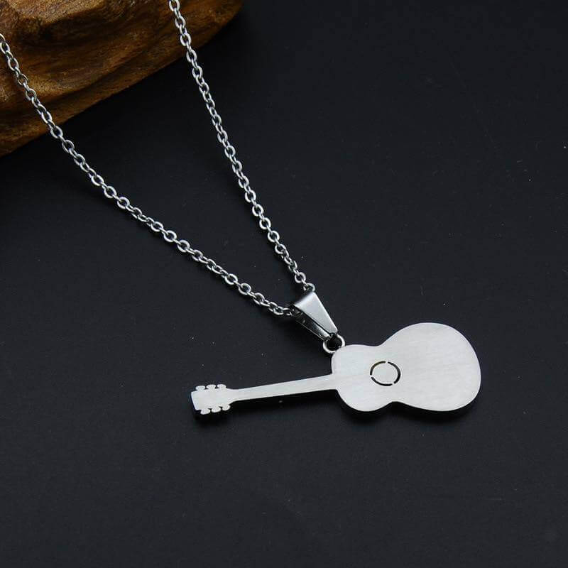 Minimalistic Guitar pendant necklace guitarmetrics