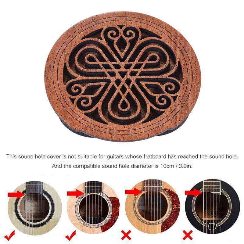 Guitzart™ Acoustic guitar soundhole cover guitarmetrics