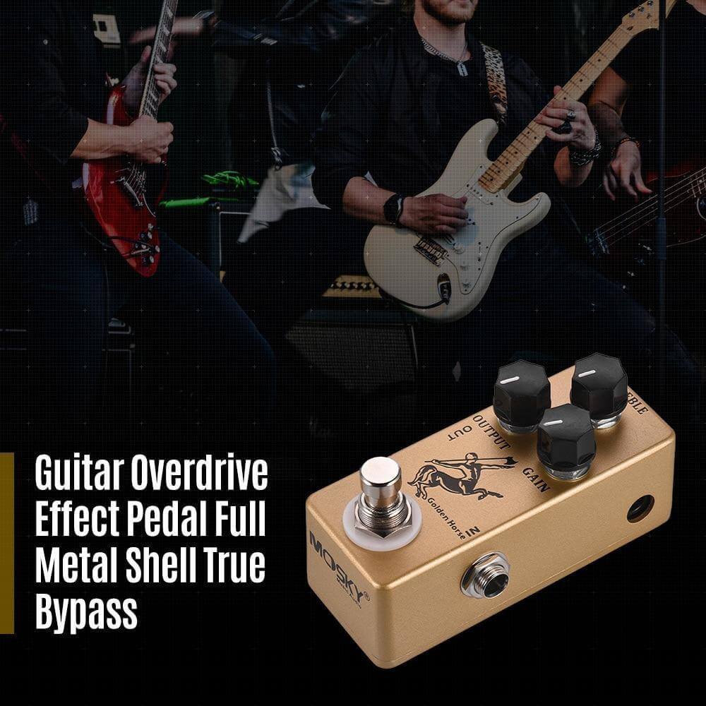 MOSKY Golden Horse Overdrive Guitar Pedal. guitarmetrics