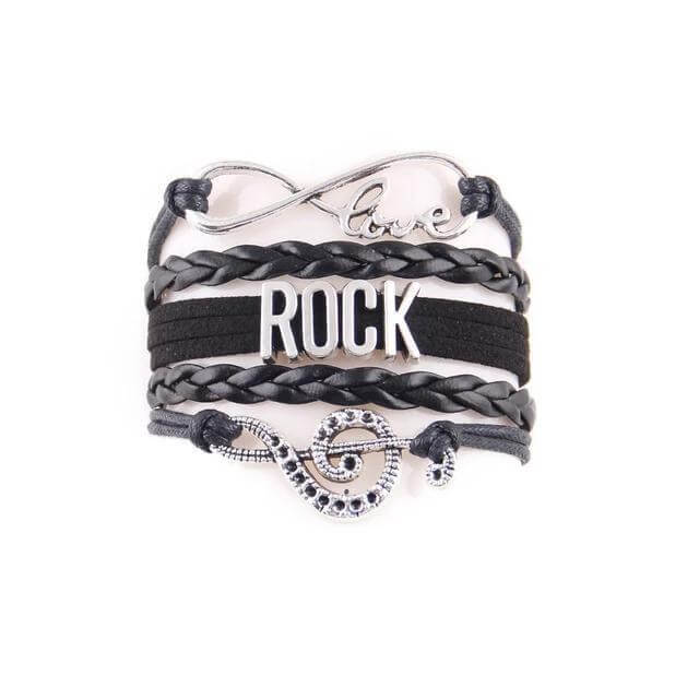 Rock Music symbol bracelet Rock music guitarmetrics