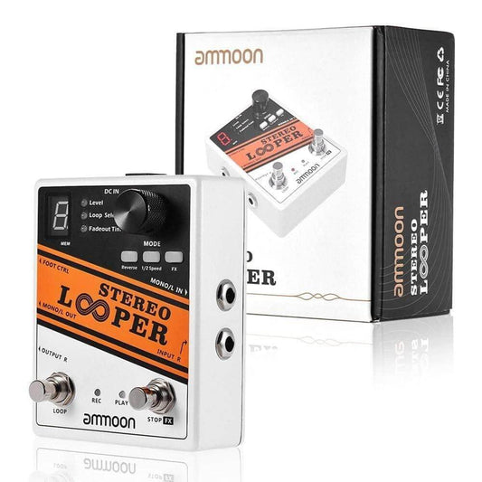 Looper effects pedal for guitar (Ammoon stereo looper) guitarmetrics