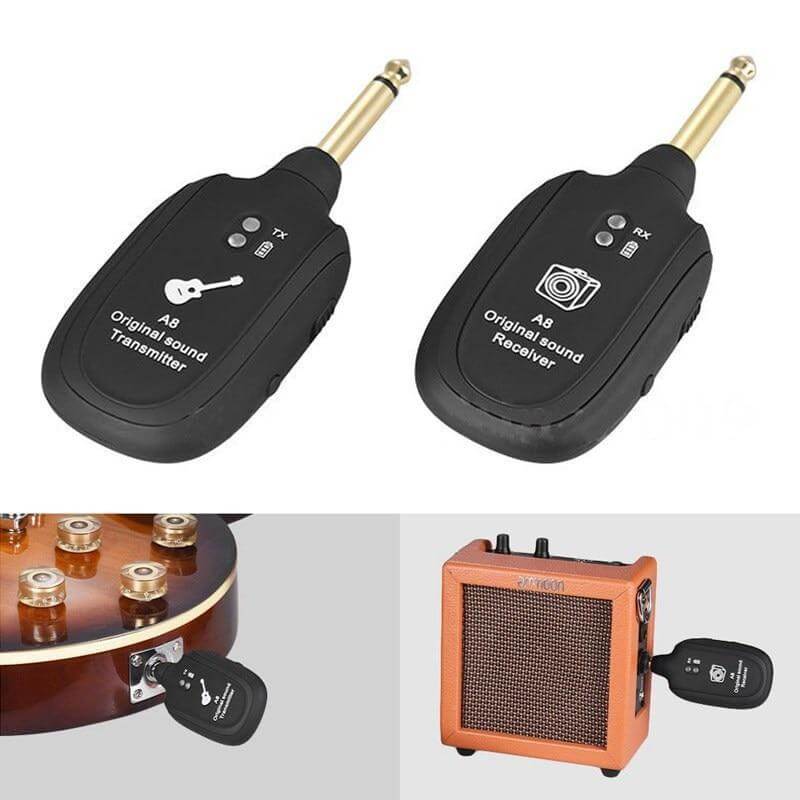 UHF™ wireless guitar transmitter and receiver system guitarmetrics