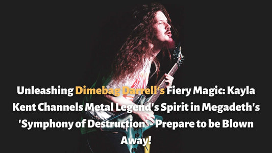 Unleashing Dimebag Darrell's Fiery Magic: Kayla Kent Channels Metal Legend's Spirit in Megadeth's 'Symphony of Destruction' - Prepare to be Blown Away!