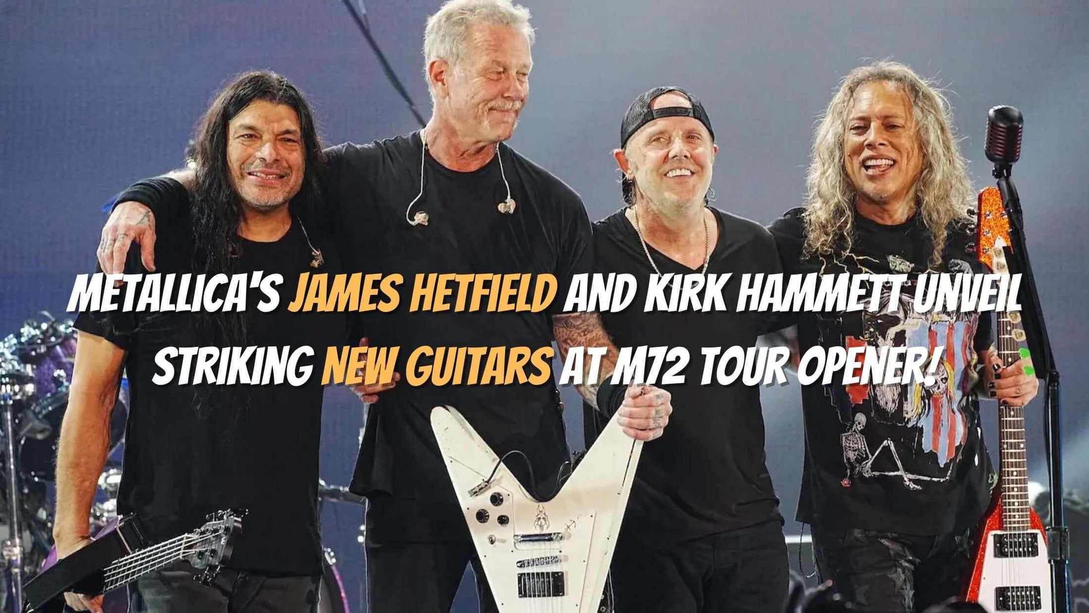 Metallica's James Hetfield and Kirk Hammett Unveil Striking New Guitars ...