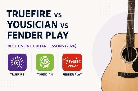 TrueFire vs Yousician vs Fender Play (2026): Which Online Guitar Lesson Platform Is Actually Worth Your Money?