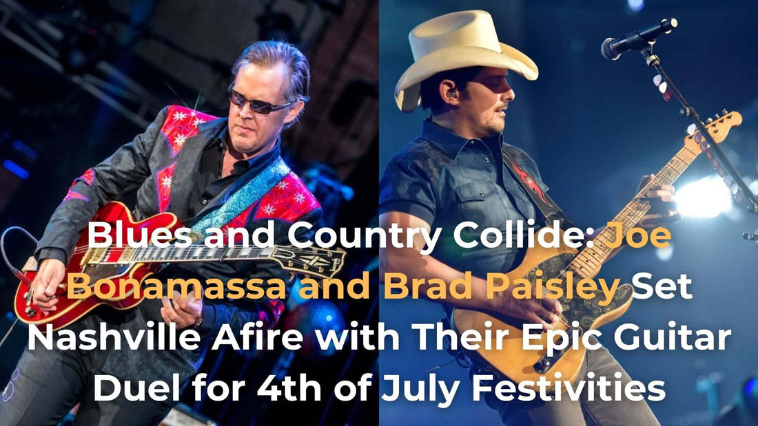 Blues and Country Collide: Joe Bonamassa and Brad Paisley Set Nashville Afire with Their Epic Guitar Duel for 4th of July Festivities