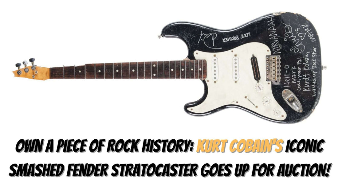 Own a Piece of Rock History: Kurt Cobain's Iconic Smashed Fender Stratocaster Goes Up for Auction!
