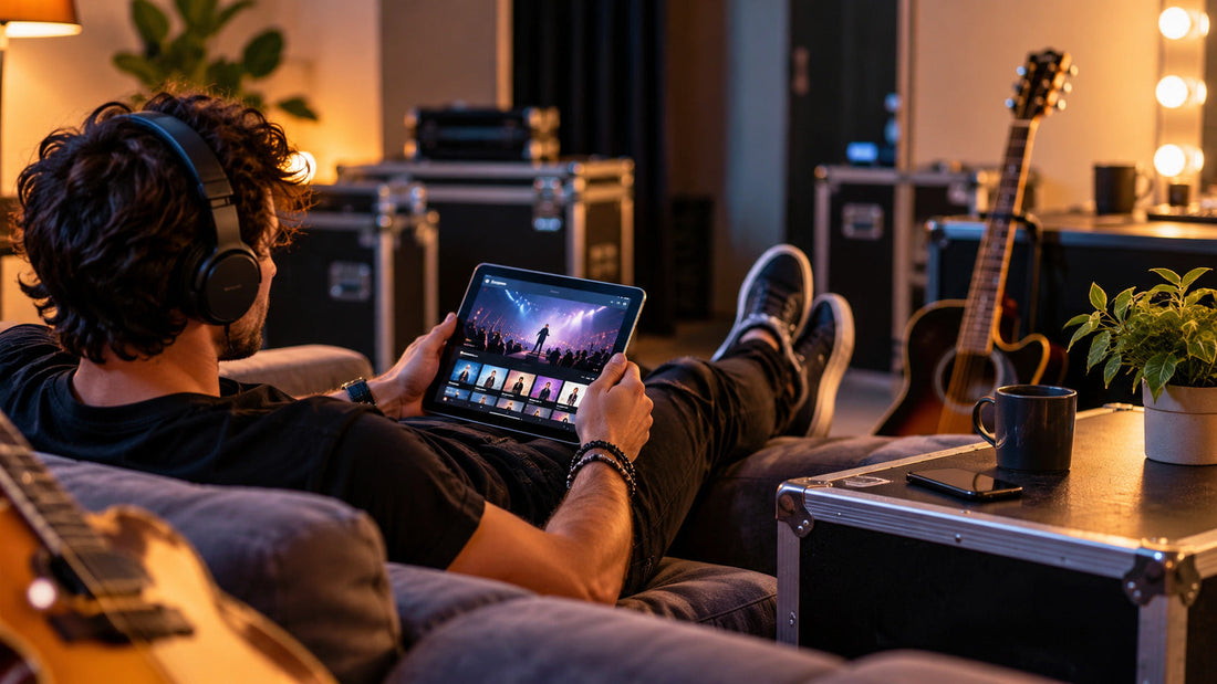 What Musicians Do Between Gigs: Digital Entertainment in the Gaps