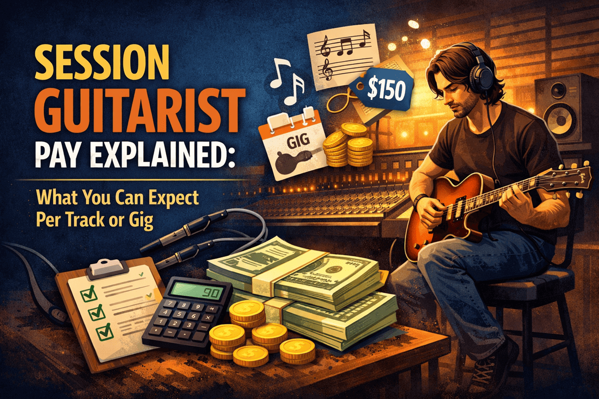Session Guitarist Pay Explained: How much session guitarists earn per