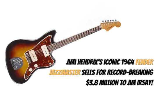 Jimi Hendrix's Iconic 1964 Fender Jazzmaster Sells for Record-Breaking $3.8 Million to Jim Irsay!