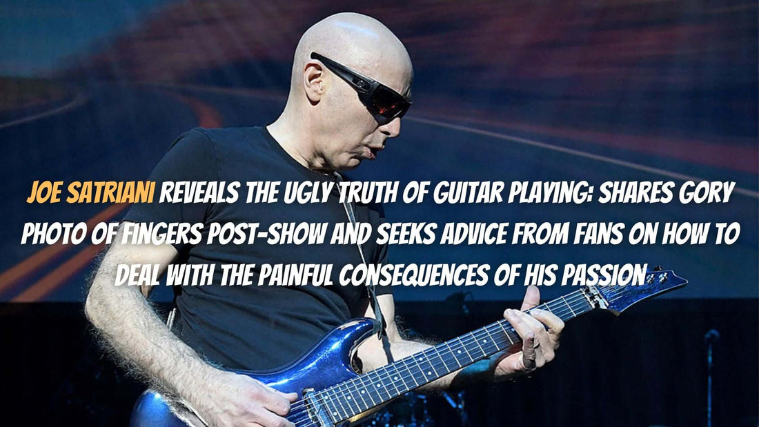 Joe Satriani Reveals the Ugly Truth of Guitar Playing: Shares Gory Photo of Fingers Post-Show and Seeks Advice from Fans on How to Deal with the Painful Consequences of His Passion