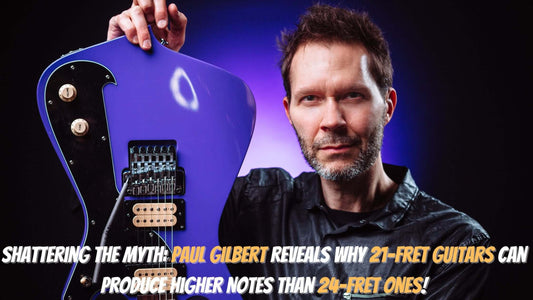 Shattering the Myth: Paul Gilbert Reveals Why 21-Fret Guitars Can Produce Higher Notes Than 24-Fret Ones!