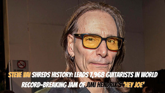 Steve Vai Shreds History: Leads 7,968 Guitarists in World Record-Breaking Jam of Jimi Hendrix's 'Hey Joe'